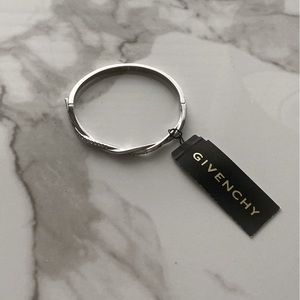 GIVENCHY SILVER AND CRYSTAL PAVÉ BRACELET